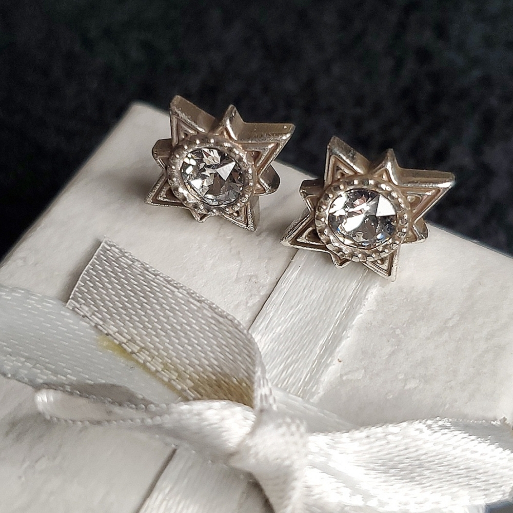 Brighton Star Post Stud Earrings Crystal
